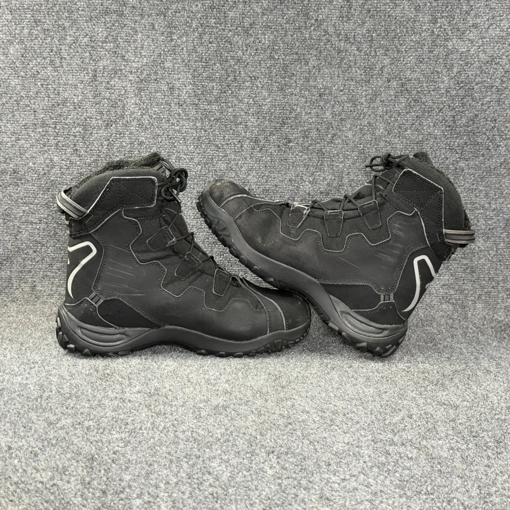 Salomon Snow Trip Winter Boots Mens 11.5 Black Waterproof Thinsulate Oudoor Snow